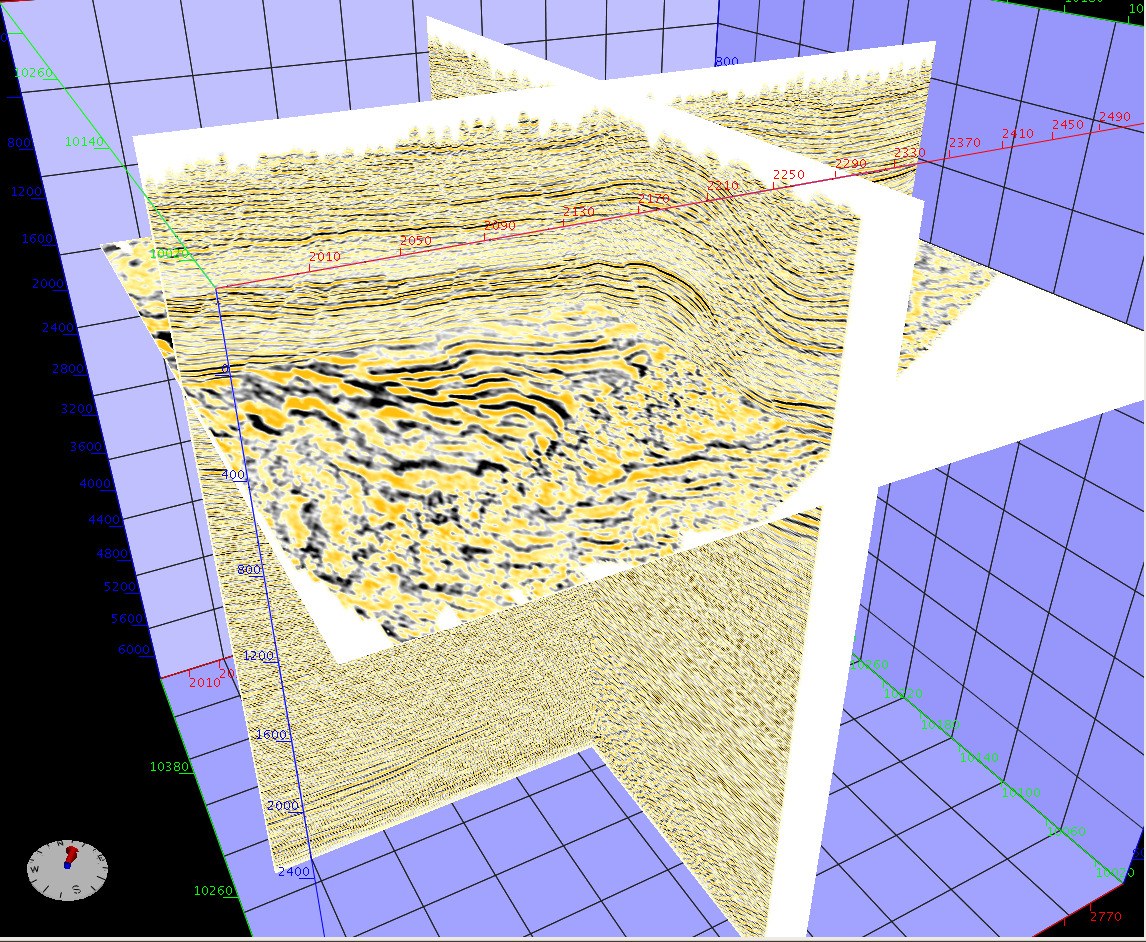 Visualización 3D PSTM - vista 3